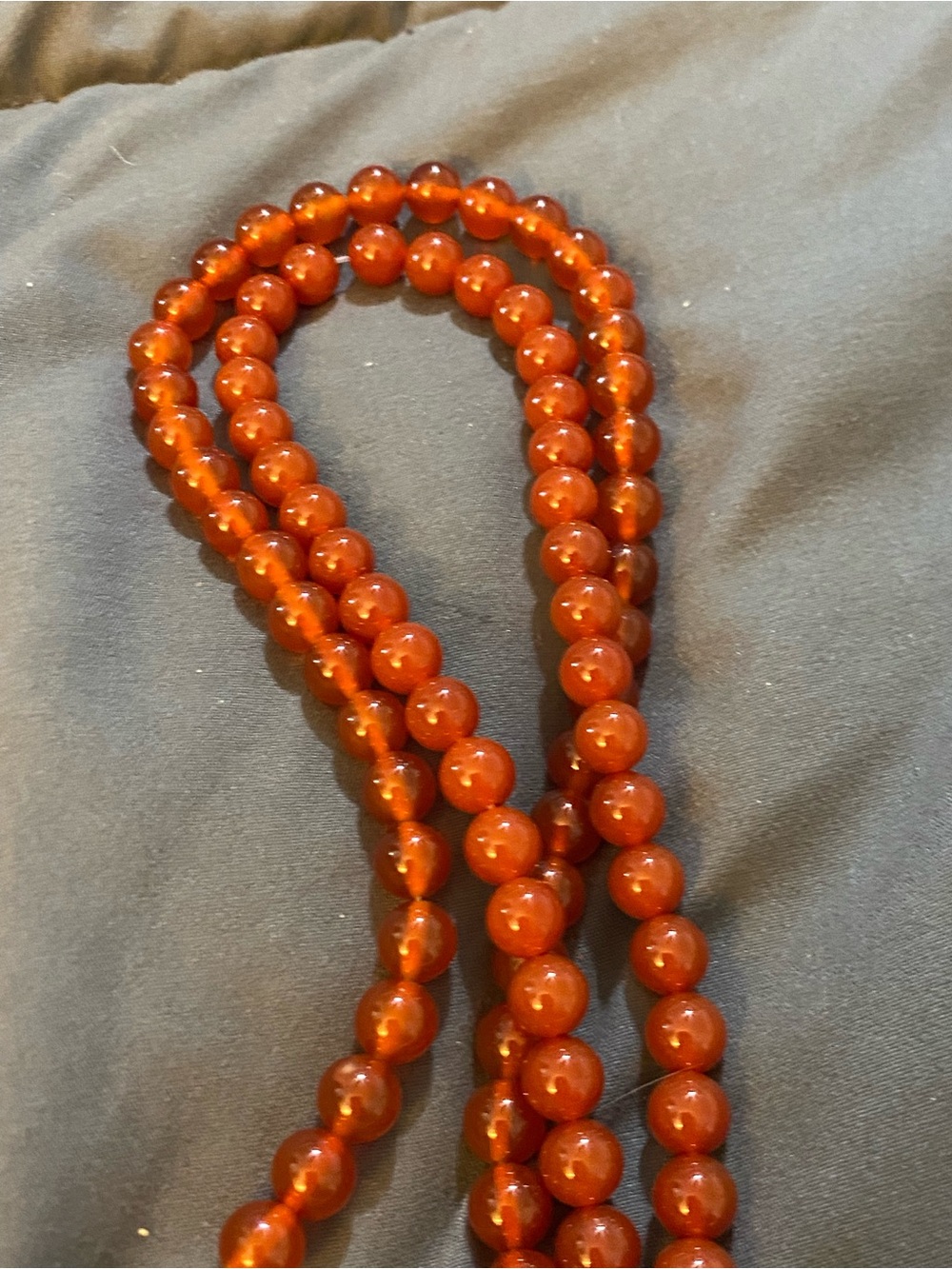 8mm carnelian natural stone 2 strands
